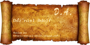Dániel Adolf névjegykártya